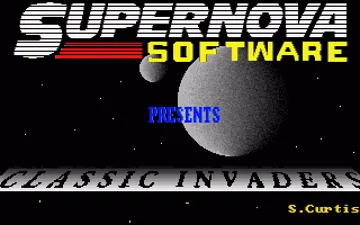 Classic Invaders screen shot title